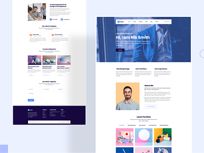 Personal Portfolio Landing Page agency agency website clean clean ui cv cv resume modern personal personal portfolio personal profile personal website portfolio profile resume resume clean ui design ui designer uidesign uiux uiuxdesign