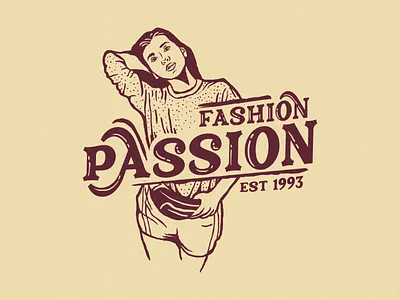 Fashion Passion briefing dribbble graphic design handmade illustration instagram logo vintage logo