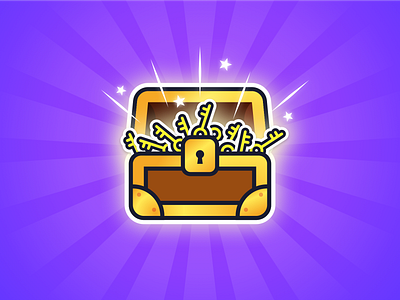Chest of Keys design gold illustration joyride kiwi new year sunburst