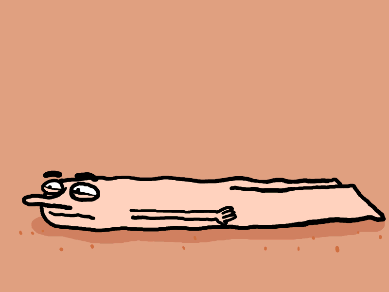 The Crawler crawl man pink slither worm