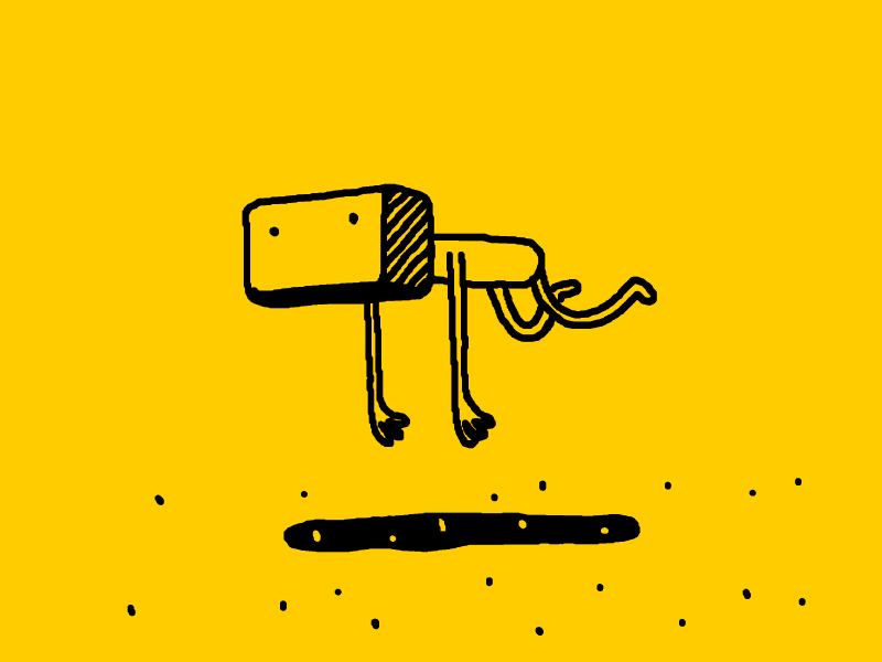 The Flight box cycle flat design fly man yellow