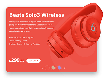 Red branding design graphic headphone illustration poster vector