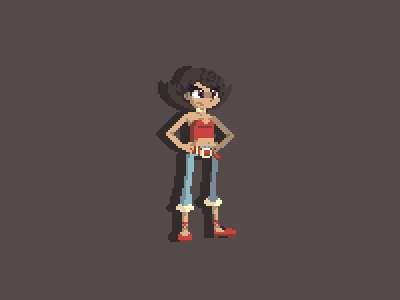 Angela | Fanart anime character characterdesign design fanart illustration pixel pixelart series