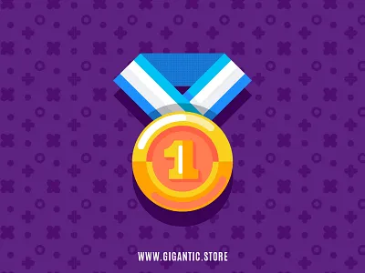 Flat Design Medal Illustration, Digital Art award branding design flat design icon icon design icon set iconography icons illustration logo medal medals vector