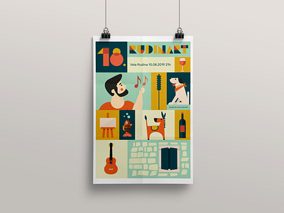 Art festival Poster dalmartian illustration martacustic poster poster art