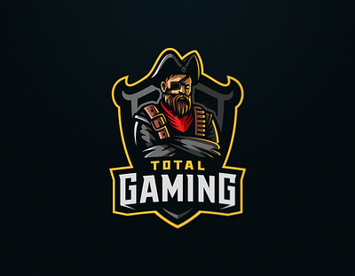 Total Gaming dmitry krino espors esports free fire logo mascot pirate sea skull skull logo total gaming warrior