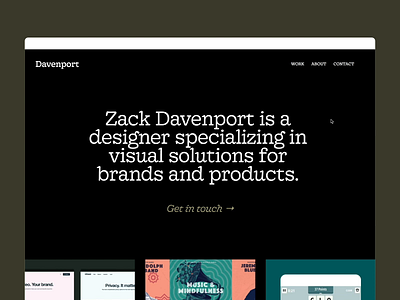 mrdavenport.co — 2020 mrdavenport portfolio squarespace