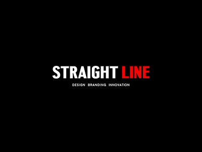 Straight Line Studio branding creative design identity logo minimal typography ui ux vector