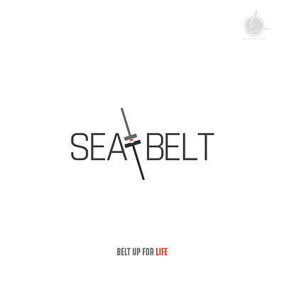 Seatbelt branding illustrator logo minimal type typography