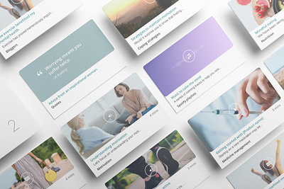 Content cards for mobile app content design design mobile app