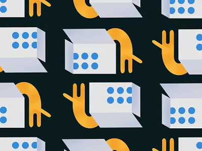 Cat in a box box cat colorful design flat grain illustration ipadpro ipadproart minimalism pattern procreate