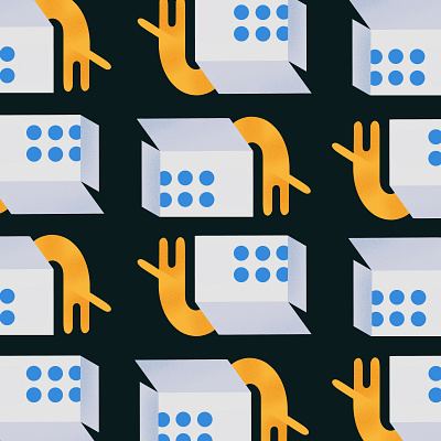 Cat in a box box cat colorful design flat grain illustration ipadpro ipadproart minimalism pattern procreate