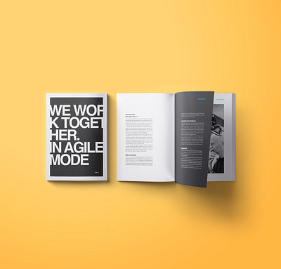 Survival guide for new employees art direction branding brochure design print typography