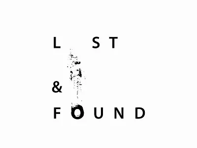 Lost & Found creative illiustration typo typogaphy