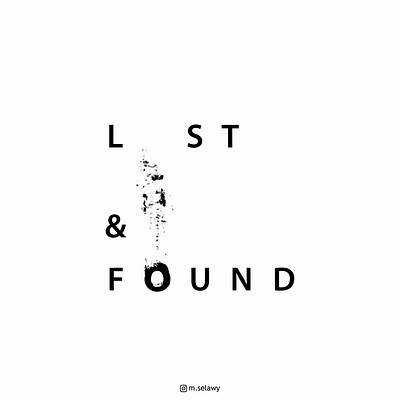 Lost & Found creative illiustration typo typogaphy