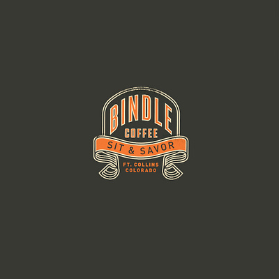 Bindle Coffee apparel badge brand coffee shop craft coffee custom merch t shirt typography