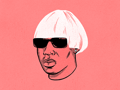 Igor album character digital art face head igor illustration people portrait procreate texture tyler the creator