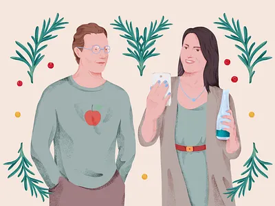 Illustration decorative illustration people