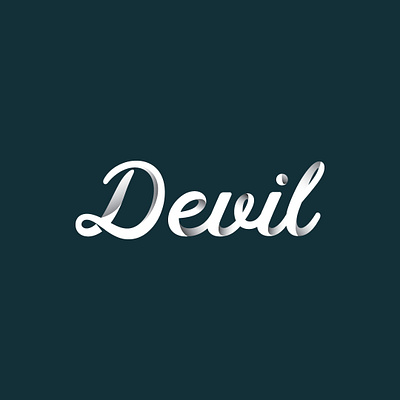 DEVIL TYPOGRAPHY adobe animation branding design illustration illustrator product typography vector website