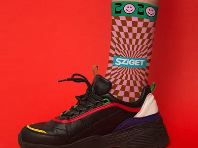 Sziget Merchandise colors fasion festival merch merchandise shoe shoeporn sneaker socks