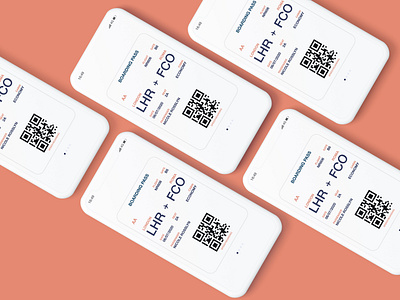 Boarding Pass app dailyui design figma flat minimal ui uidesign ux vector