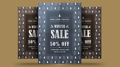 Winter Sale Flyer black friday christmas discount flyer offers poster psd sale sale flyer snow special offers store store flyer template winter winter flyer winter holiday winter poster winter sale winter sale flyer