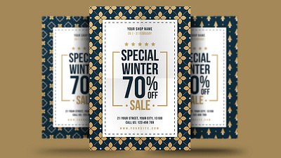 Winter Sale Flyer black friday christmas discount flyer offers poster psd sale sale flyer snow special offers store store flyer template winter winter flyer winter holiday winter poster winter sale winter sale flyer