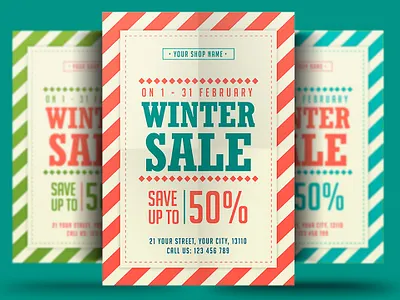 Winter Sale black friday christmas discount flyer offers poster psd sale sale flyer snow special offers store store flyer template winter winter flyer winter holiday winter poster winter sale winter sale flyer