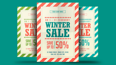 Winter Sale black friday christmas discount flyer offers poster psd sale sale flyer snow special offers store store flyer template winter winter flyer winter holiday winter poster winter sale winter sale flyer