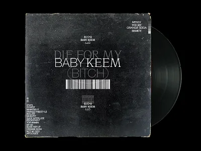 Die For My Bitch Cover Concept album art album artwork album cover baby keem cover art design hip hop music music art packaging rap typography