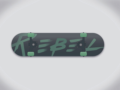 Rebel skateboard sticker design branding design logo skateboard skateboarding sticker typography