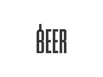 Beer | Typography beer branding branding identity clean clever design designer portfolio lettermark logo design logo mark logotype modern negative space typeface typogaphy typography typography logo vector wine wordmark