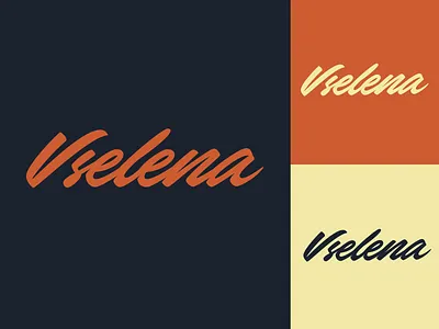 Vselena - Logo for Beauty Salon branding calligraphy clothing design fashion font free hand lettering identity lettering logo logotype mark packaging script sketches streetwear type typo typography