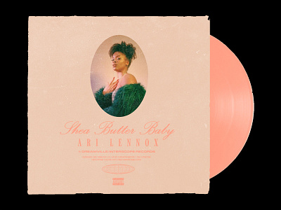 Shea Butter Baby Cover Concept album art album artwork album cover ari lennox cover art design music music art packaging typography