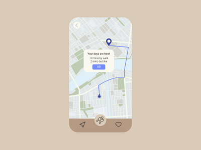 Locator – Daily UI 020 dailyui dailyui020 design flat keys locator lost map object product design ui