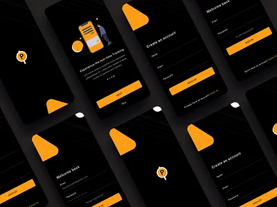 Taxi App UI animation app booking cab clean driver ios mobile mobile app rider ridesharing taxi app tracking ui userinterface ux