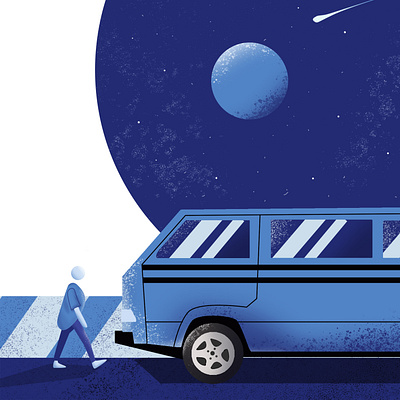 Bus astro astronaut bus design freelance graphicstablet illustration lagos photoshop space spaceship tablet vector walk xppen