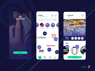 Airwards app app design ui ux