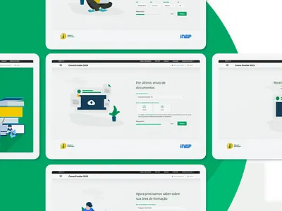 Censo Escolar 2019 - Landing Page brazil desktop education inep landing landing design ministry pwa research student ui ux