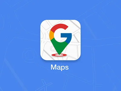 Redesign App Icon - Google Maps adobe app icon daily005 dailyui google maps illustrator maps redesign
