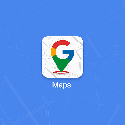 Redesign App Icon - Google Maps adobe app icon daily005 dailyui google maps illustrator maps redesign