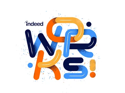 Indeed Works design illustration indeed works