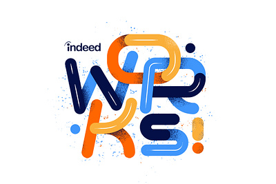 Indeed Works design illustration indeed works