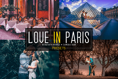 20 Love In Paris LR+DNG+ACR Presets abstract color correction lightroom lightroom mobile lightroom preset photo manipulation photoshop action