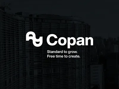 Copan blackandwhite branding branding and identity branding design building copan design system helvetica logo logofolio logotipo sp symbol ui uiux ux