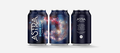 Astra Bomb Pop Seltzer Mockup beer can beverage packaging can design cans galaxy packaging seltzer space