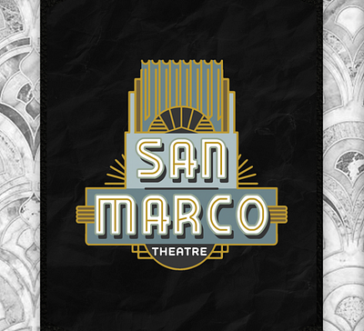 San Marco Theatre logo branding design historic josh hoye logo logo design movie theatre