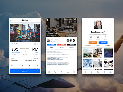 Airport App airplane app description design event flight flight app gallery group mobile mobile app mobile design mobile ui profile profile design travel ui ui design uidesign user