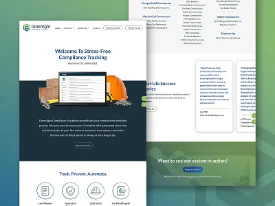 Greenlight Rebrand & Website construction construction website gradient gradient icon gradient logo software software website tech logo tech website
