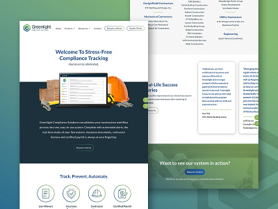 Greenlight Rebrand & Website construction construction website gradient gradient icon gradient logo software software website tech logo tech website